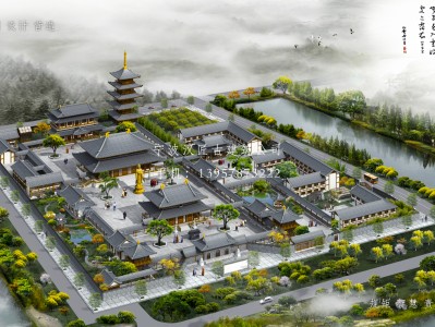 乐昌寺庙建筑总体规划方案